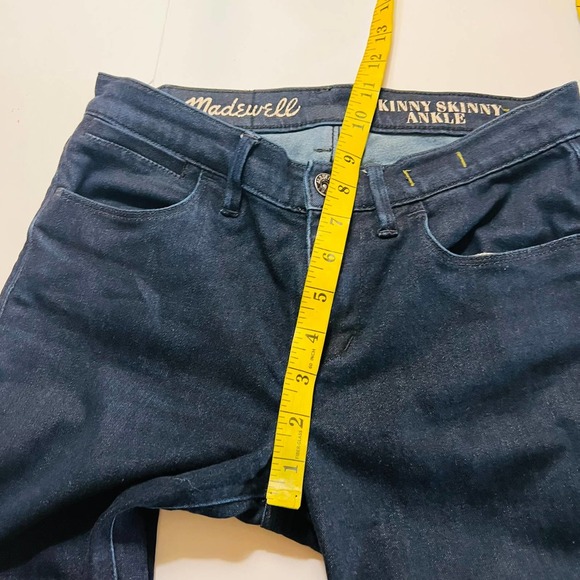 Madewell High Rise Skinny Skinny Ankle Jeans Size 27 Blue - Picture 8 of 10